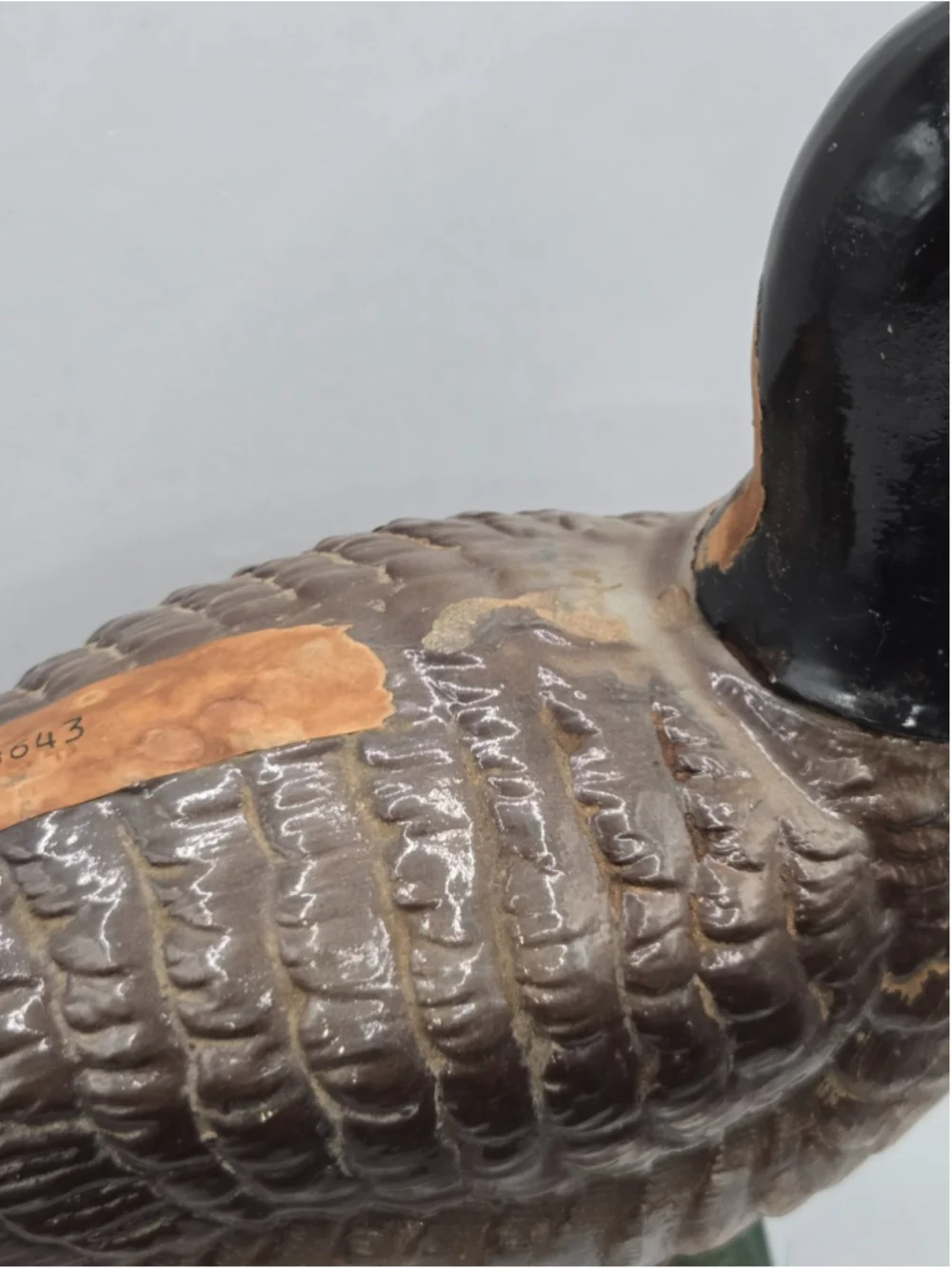Vintage 1975 Ezra Brooks Canadian Honker Goose Whiskey Decanter Empty No 185